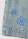Girl's regular fit light blue denim cotton jeans with embroidery_3