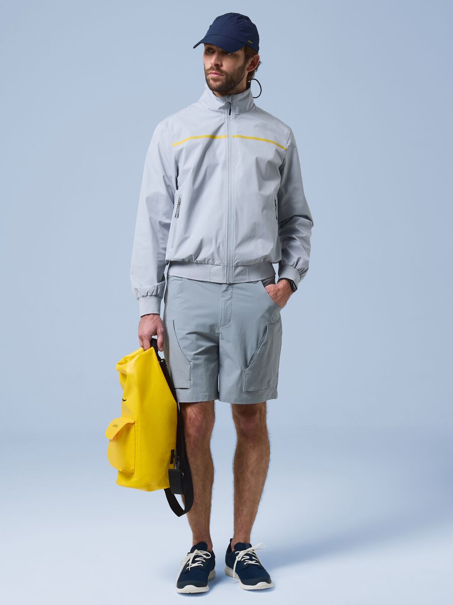 Giubbotto antivento grigio con zip ALTAVIA SAILING_1