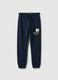Boy's Blue Cotton Jogger Trousers Regular Fit_3