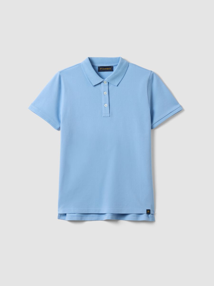 Brown polo shirt in pure organic cotton, regular fit_4