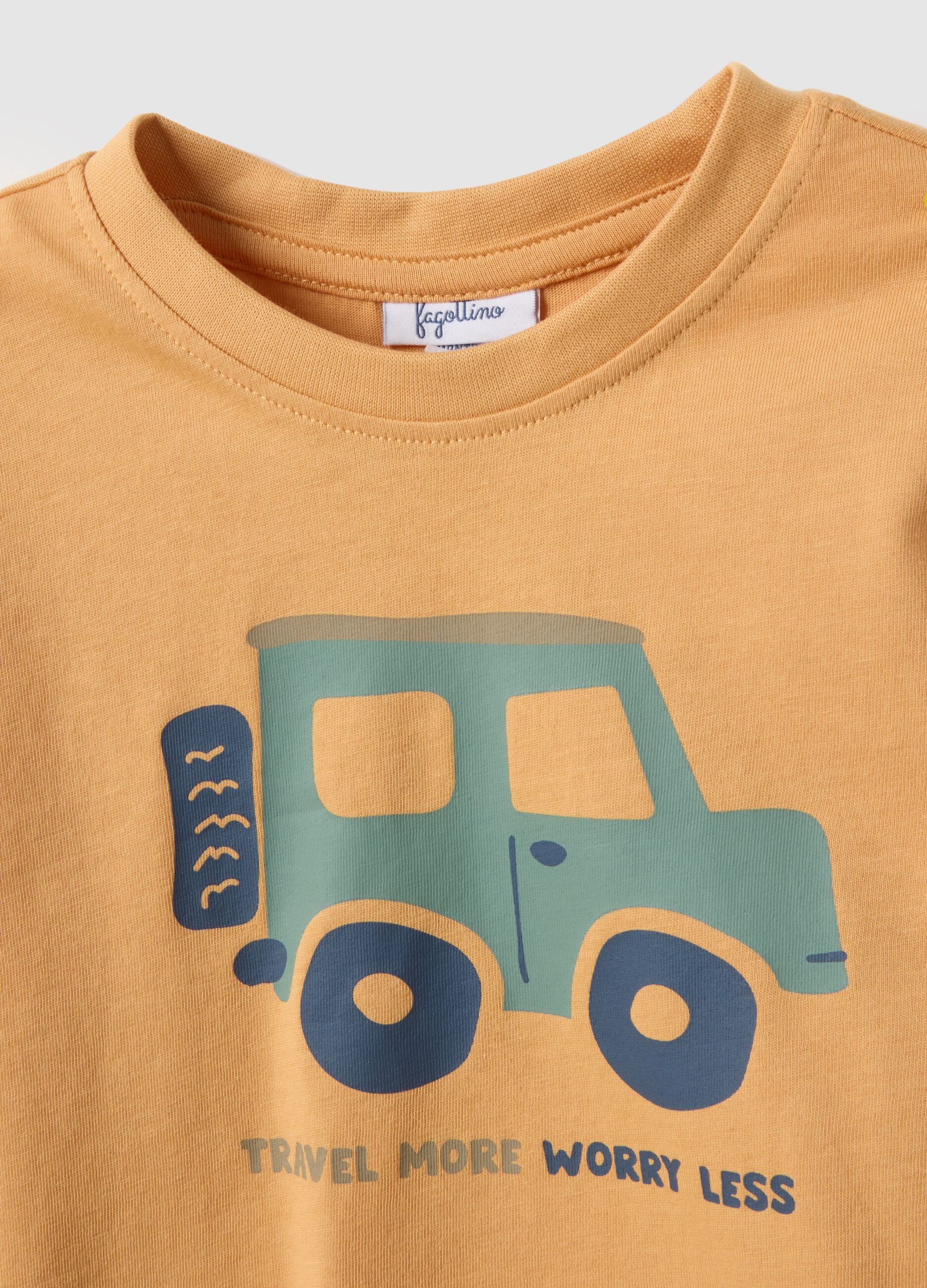 Multicolour Pure Cotton Kid's T-shirt Bipack - Regular Fit