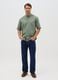 Men&rsquo;s green cotton and linen over-fit shirt_1