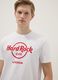 White pure cotton regular fit T-shirt with Hard Rock Cafe logo_3
