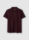 Purple slim fit pure cotton polo shirt_4