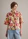 Multicolour pure cotton shirt with bold print and oversized fit_0