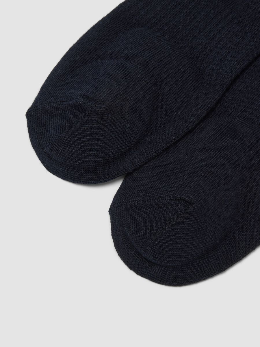 Tripack di calze sportive blu alla caviglia in cotone organico_2