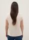 Beige short-sleeve polo collar regular fit t-shirt_2