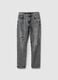 Grey Slim Fit Distressed Pure Cotton Jeans_4