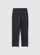 Blue viscose blend pyjama trousers in regular fit_4