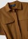 Brown pure cotton shirt dress with tie belt, regular fit_5