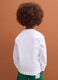 T-shirt bianca in puro cotone girocollo a maniche lunghe per bambino_2