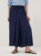 Wide blue pure-viscose trousers with elasticated waist, regular fit_1