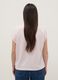 Pink short sleeve pure cotton V-neck regular fit t-shirt_2