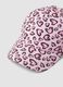 Girls&rsquo; multicolour pure cotton baseball cap with hearts_1