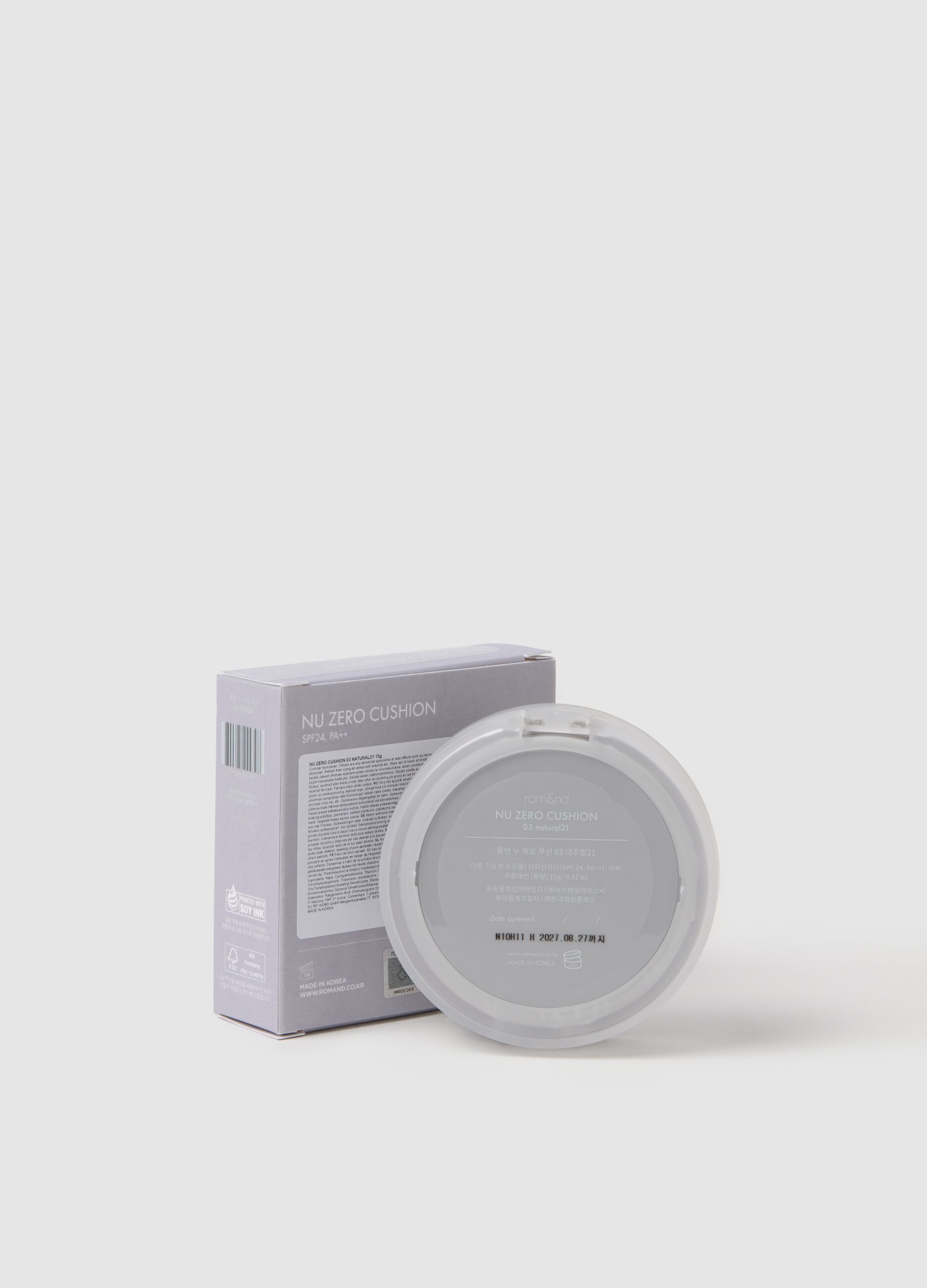 ROM&ND NU ZERO CUSHION 03 NATURAL21 - Korean Makeup Foundation