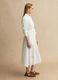 White maxi dress in pure cotton, regular fit, with embroidery_2