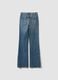 Light Blue Stretch Cotton Bootcut Jeans_1