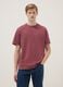 Regular fit red pure cotton short sleeve t-shirt_0