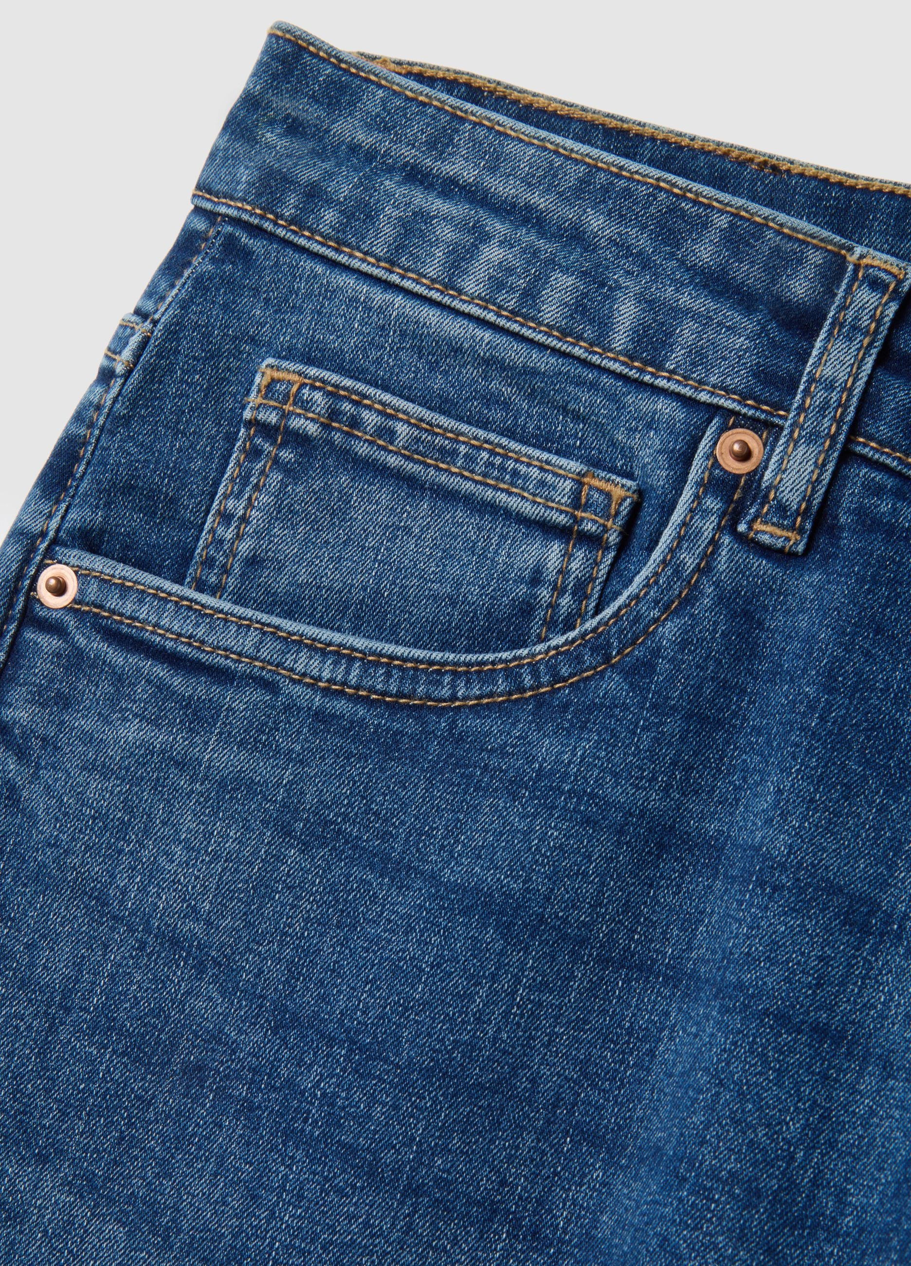 Slim fit blue denim jeans