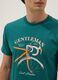 Green short-sleeve pure cotton T-shirt, regular fit_2