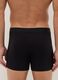 Pack of 3 black mid-length boxer briefs in stretch organic cotton, regular fit_2