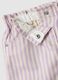 Girl's regular fit multicoloured striped pure cotton shorts_2