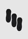 Pack of three black cotton sports socks_0