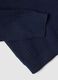 Long sleeve blue pure cotton polo shirt for children regular fit_3