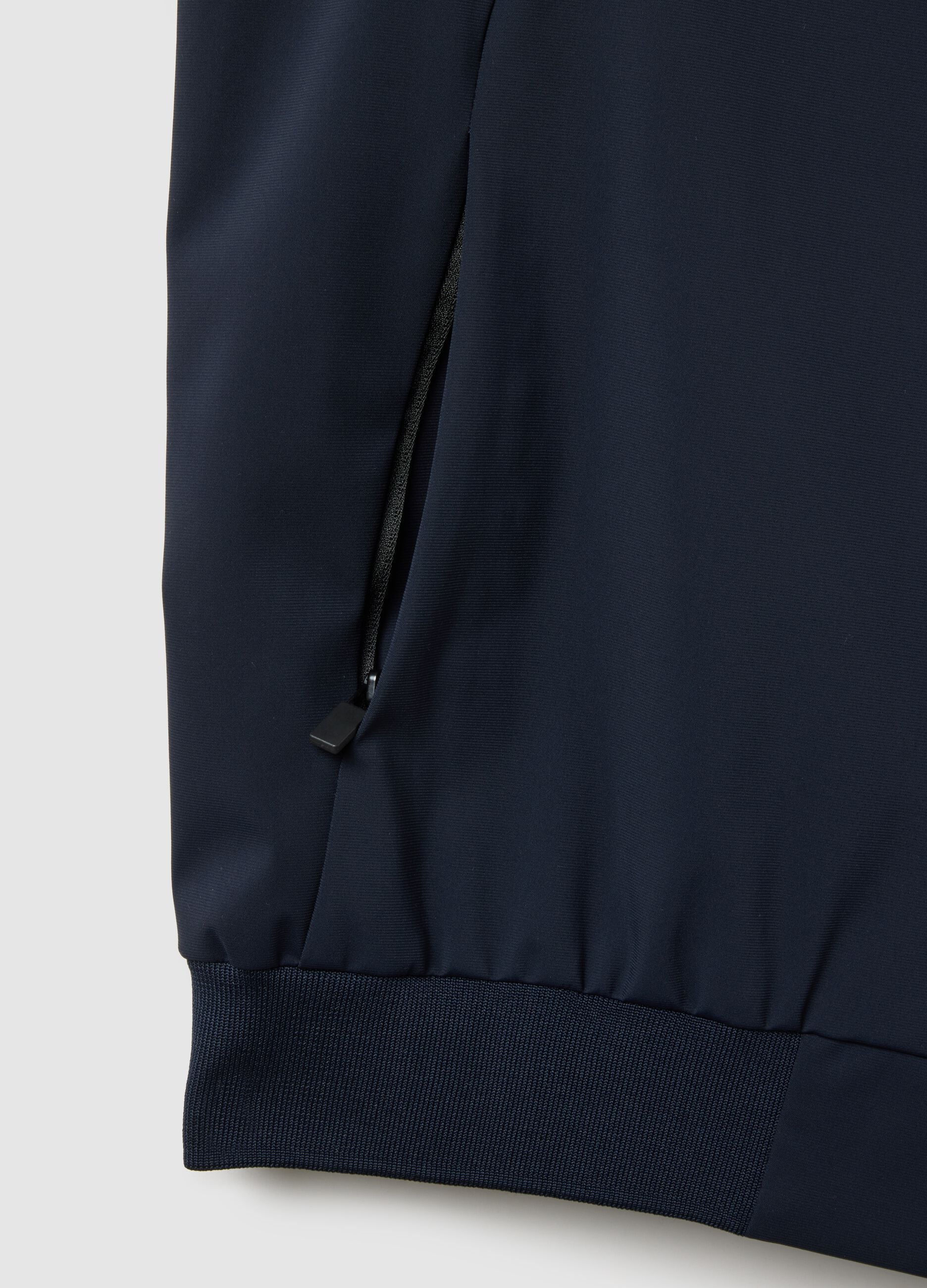 Blue regular fit gilet with full zip