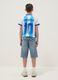 Blue denim cotton-blend boys&rsquo; shorts, regular fit_1