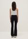 Girls' Black Stretch Cotton Flare Fit Leggings_1