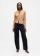 Beige cotton blend cardigan_2