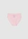 Girls Pink Stretch Cotton Regular Fit Knickers with Unicorn_0
