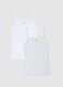 Twin pack of multicolour regular fit stretch cotton vests_4