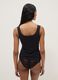 Black regular fit tank top with wide straps_2
