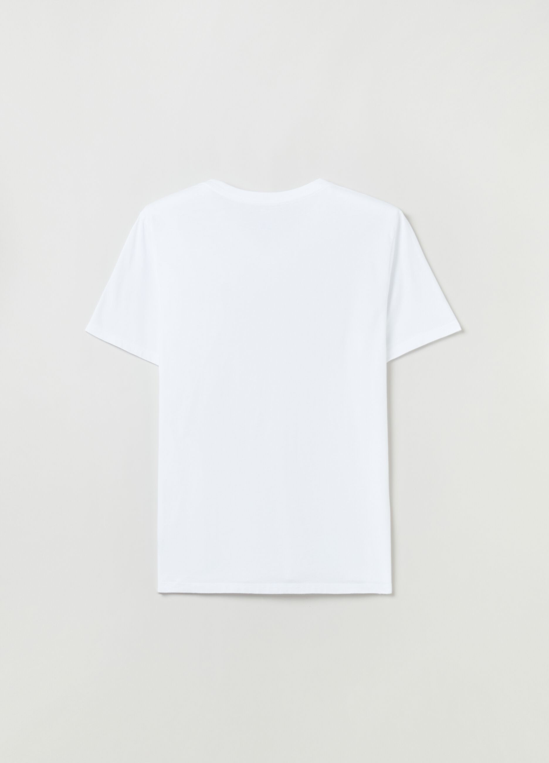 Cotton V-neck T-shirt