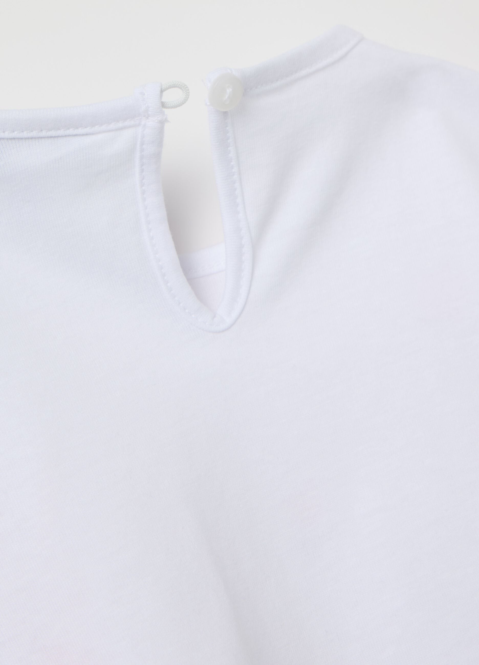 Cotton T-shirt with rabbits print