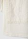 White stretch cotton girls' T-shirt with cut-out design_3
