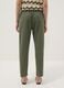 Green stretch cotton trousers_2