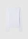 White pure cotton regular fit t-shirt_4