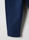 Girls' Slim Fit Blue Stretch Cotton Leggings_3