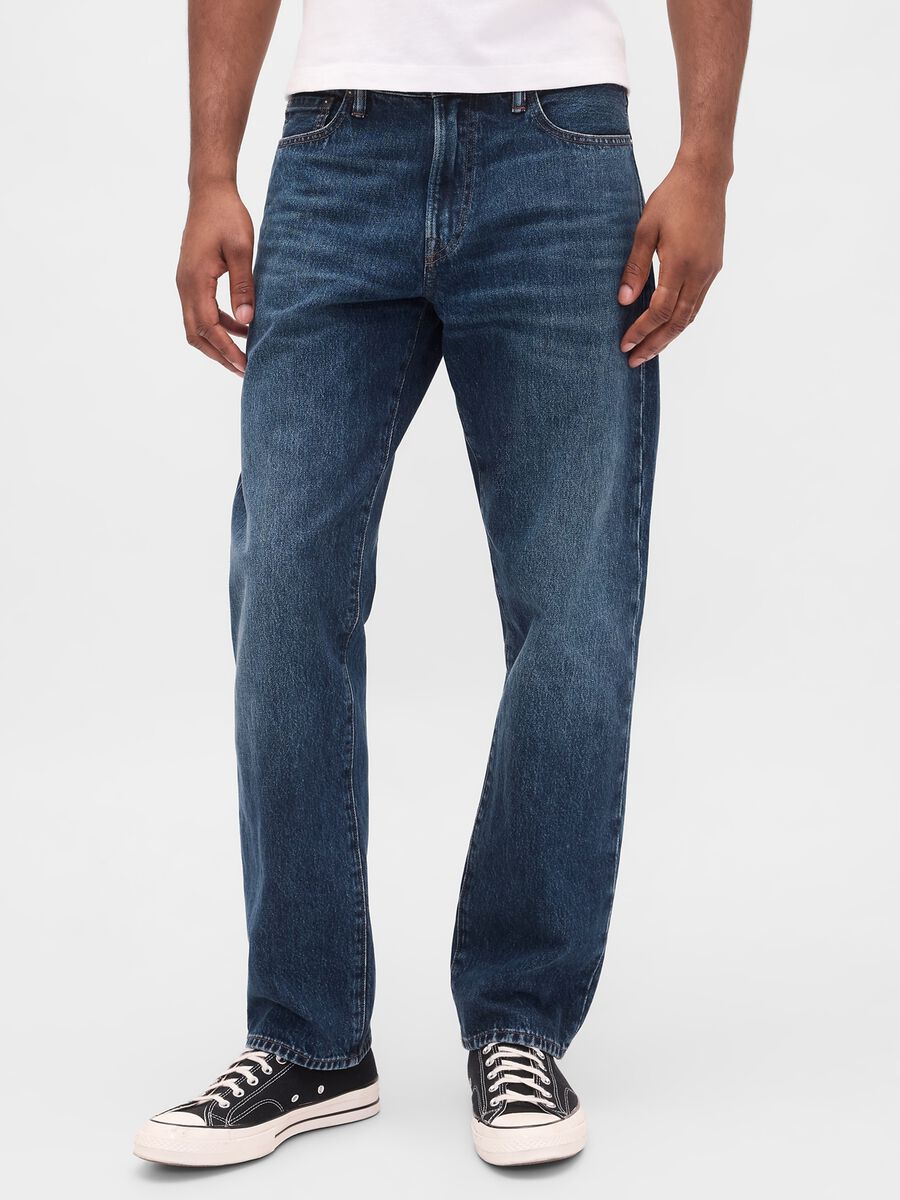 Regular Blue Denim Trousers_1