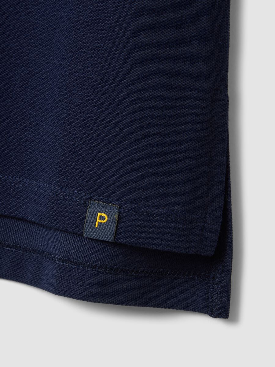 Blue organic cotton regular-fit polo shirt_5