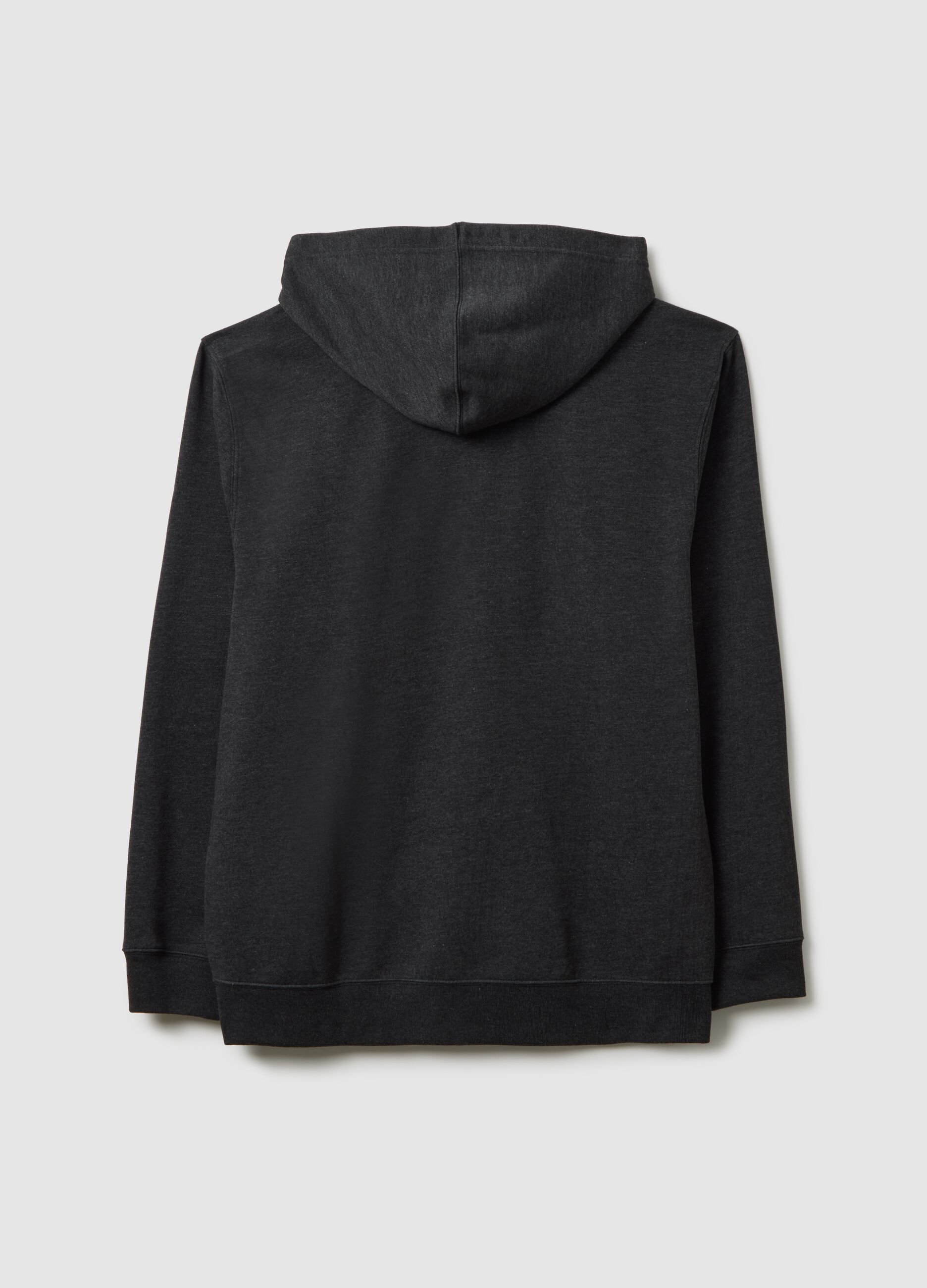 Grey Hoodie with Full Zip