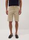 Beige stretch-cotton Bermuda shorts, regular fit_1