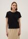 Black pure cotton short sleeve T-shirt regular fit_2