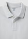 Grey slim fit short sleeve pure cotton polo_5