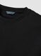 Black slim-fit T-shirt in pure mercerised cotton_5