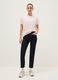 Pink pure cotton regular fit t-shirt with text_1
