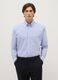 Multicolour striped shirt in cotton blend regular fit easy iron_0